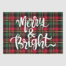 Karierte Weihnachten in Rot, Grün, Schwarz und Gol