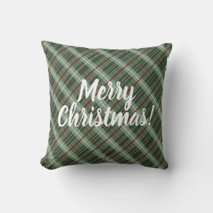 Karierte Weihnachten individuell anpassbar Kissen
