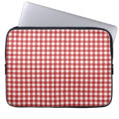 Karierte Weihnachten Laptopschutzhülle (Vorderseite)
