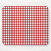 Karierte Weihnachten Mousepad (Vorne)