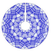 Karierte Weihnachten Polyester Weihnachtsbaumdecke (Vorderseite)