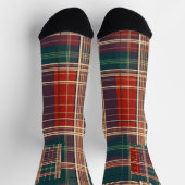 Karierte Weihnachten Socken (Oben)