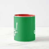 Karierte Weihnachten Tasse (Zentrum)