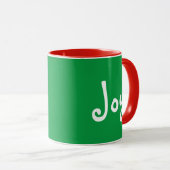 Karierte Weihnachten Tasse (VorderseiteRechts)