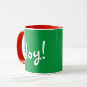 Karierte Weihnachten Tasse (Vorderseite Links)