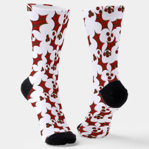 Karierte Weihnachten und Berries Socken