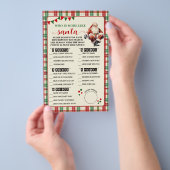 Karierte Weihnachten Wer am ehesten wie eine Spiel Flyer (Handgriff)
