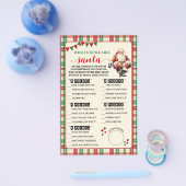 Karierte Weihnachten Wer am ehesten wie eine Spiel Flyer (Einzeln)