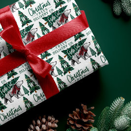 Karierte Weihnachtsbaumen aus Eisbären liefern Mon Geschenkpapier