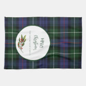 Karierte Weihnachtsfamilie MacKenzie Tartan Geschirrtuch (Horizontal)