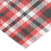 Karierte Weihnachtsfarben Kurzer Tischläufer (Ecke)