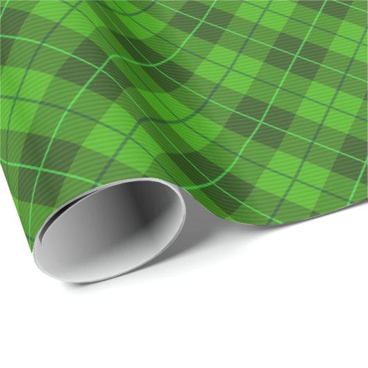 Karierte Weihnachtsfeier Geschenkpapier (Rolleneckpunkt)