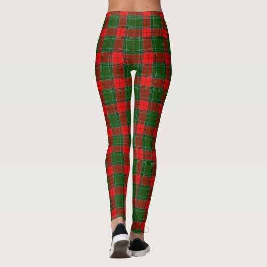 Karierte Weihnachtsfeier Leggings (Rückseite)