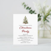 Karierte Weihnachtsfeiertage Einladung (Stehend Vorderseite)