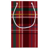 Karierte Weihnachtsfeiertage Kleine Geschenktüte (Rückseite)