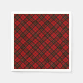 Karierte Weihnachtsfeiertage mit rotem Tartan Serviette (Vorderseite)
