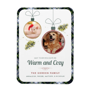 Karierte Weihnachtsferien Fotos Gordon Tartan Magnet