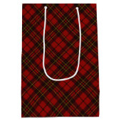 Karierte Weihnachtsferien in Rottaren Mittlere Geschenktüte (Rückseite)