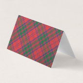 Karierte Weihnachtskarte für das Foto (Rückseite)