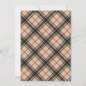 Karierte Weihnachtskarten des Fotos mit Multi Happ (Rückseite)