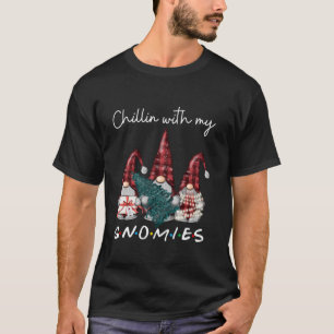 Karierte Weihnachtskinder mit meiner Gnomen-Famili T-Shirt