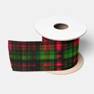 Karierte Weihnachtskollektion 1 Design Satinband