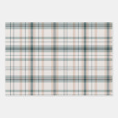 Karierte Weihnachtskollektion Geschenkpapier Set (Vorderseite 2)
