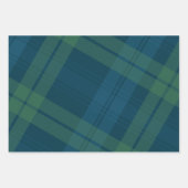 Karierte Weihnachtsnachtsnacht Geschenkpapier Set (Vorderseite 2)