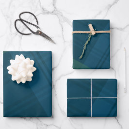 Karierte Weihnachtsnachtsnacht Geschenkpapier Set