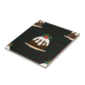 karierte Weihnachtspudding Fliese (Seite)