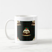 karierte Weihnachtspudding Kaffeetasse (Links)