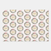 Karierte Weihnachtswrapping-Papierblätter für Rent Geschenkpapier Set (Vorderseite 3)