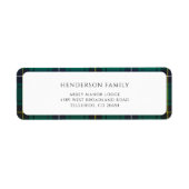 Karierte Weihnachtszeit Rustikale Tartan-Rücksende (Vorne)