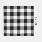 Karierte weiße und schwarze Decken (Vorderseite (Horizontal))