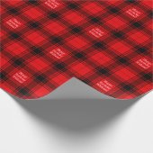 Karierte Wrapping-Wrapping Geschenkpapier (Ecke)