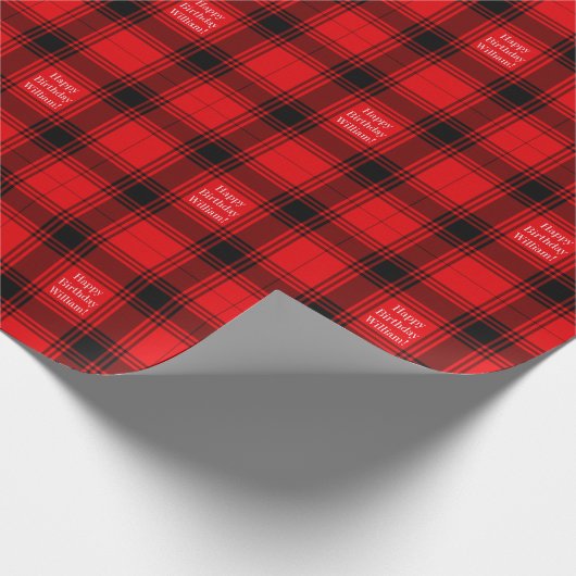 Karierte Wrapping-Wrapping Geschenkpapier (Ecke)