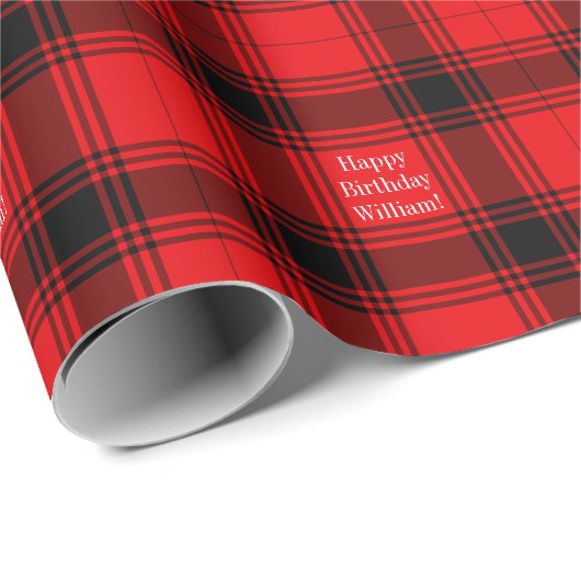 Karierte Wrapping-Wrapping Geschenkpapier (Rolleneckpunkt)