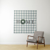 Karierte ZUHAUSE Farmhouse Gingham Country Stilvol Wandteppich (Beispiel)