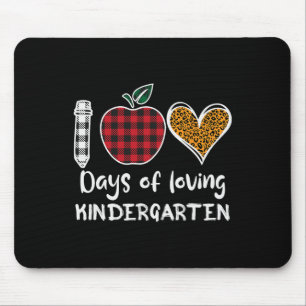 Karierten 100 Tage Kindergartenlehrer Kinder Mousepad