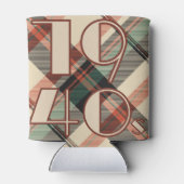 karierter Aufkleber der 40er Jahre Dosenkühler (Rückseite)