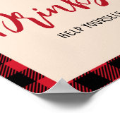 Karierter Bärenkub Lumberjack Baby Duschgetränke Poster (Ecke)