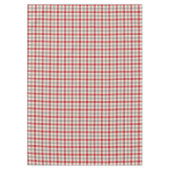Karierter Bauernstil in Rot und Grau Tischdecke (Vorderseite)