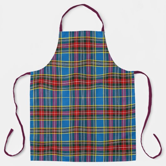 Karierter Blauer Grüner Tartan Schürze (Vorderseite)