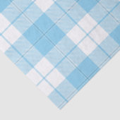 Karierter blauer Tartan Seidenpapier (Detail)