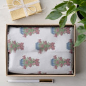 Karierter Bow Chinoiserie Topiary Tree Seidenpapier (Geschenk)