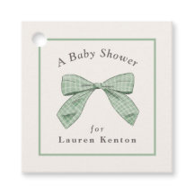 Karierter Bow mit leichter Sage Elegante neutrale