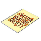 Karierter Brief der Sweater Weather Society Notizblock (Linke Seite)
