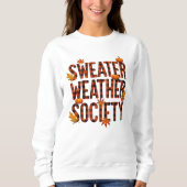 Karierter Brief der Sweater Weather Society Sweatshirt (Vorderseite)