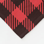 Karierter Buffalo-Karo Fleecedecke (Ecke)