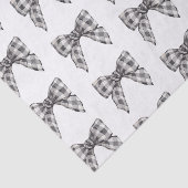 Karierter Büffel in Wasserfarbe Schwarz und Weiß Seidenpapier (Ausschnitt)